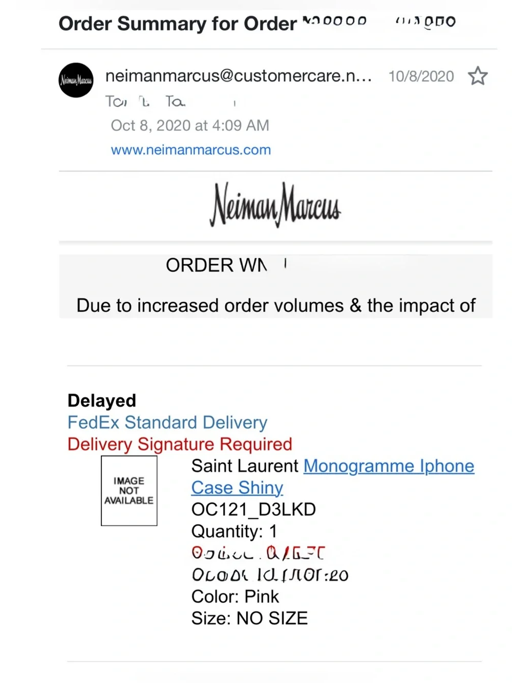 Saint Laurent YSL Logo Monogramme iPhone XS Shiny Calfskin Case $395